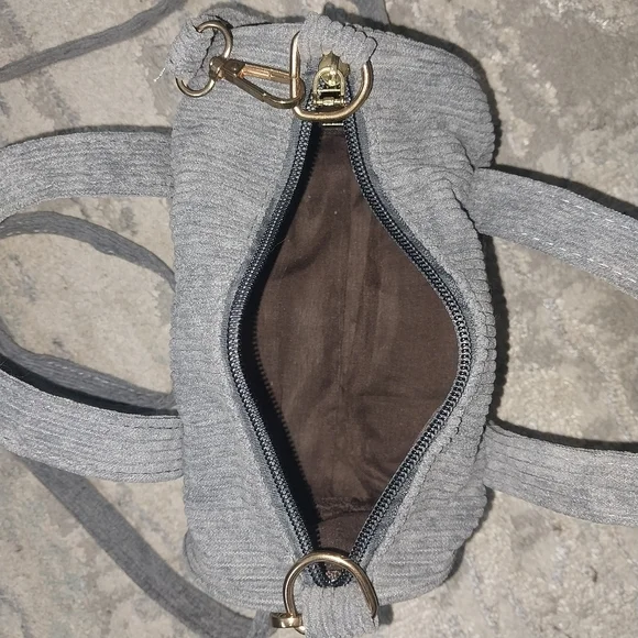 Gray Corduroy Crossbody - Picture 4 of 9